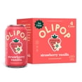 thumbnail image 2 of (6 pack) OLIPOP Prebiotic Soda, Strawberry Vanilla, 12 fl oz, 4 Pack, Pantry Packs (24 Total Cans), 2 of 6