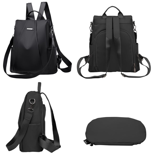Kyusrd Women's Stylish OxfordCloth Material Backpack WaterResistant Spacious for Daily Use Leisure Travel Backpack