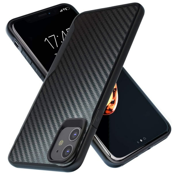 Iphone 11 Case 10ft Drop Tested Carbon Case Ultra Slim Lightweight Scratch Resistant Wireless Charging Compatible With Apple Iphone 11 Black Walmart Com Walmart Com