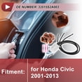 thumbnail image 2 of 1 Juego de cableado del zócalo de luz trasera para Honda Civic 2001-2013 No.33515S2A003 Conector de pigtail de bombilla con conector pre-cableado y tubo termorretráctil, 2 of 7