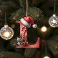 thumbnail image 4 of Mashaouyo Home Decor 26 Christmas Letter Decorations A To Z (without H And V) Hanging Christmas Tree Pendant Alphabet Letters Named Alphabet Decorations Christmas Tree Decorations, 4 of 4