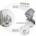 thumbnail image 3 of Christmas Xmas Shower Curtain, 72" x 72", Tree Winter Snowflake Gnome Waterproof Bathroom Curtain Washable Shower Curtain Set with 12 Hooks, 3 of 6