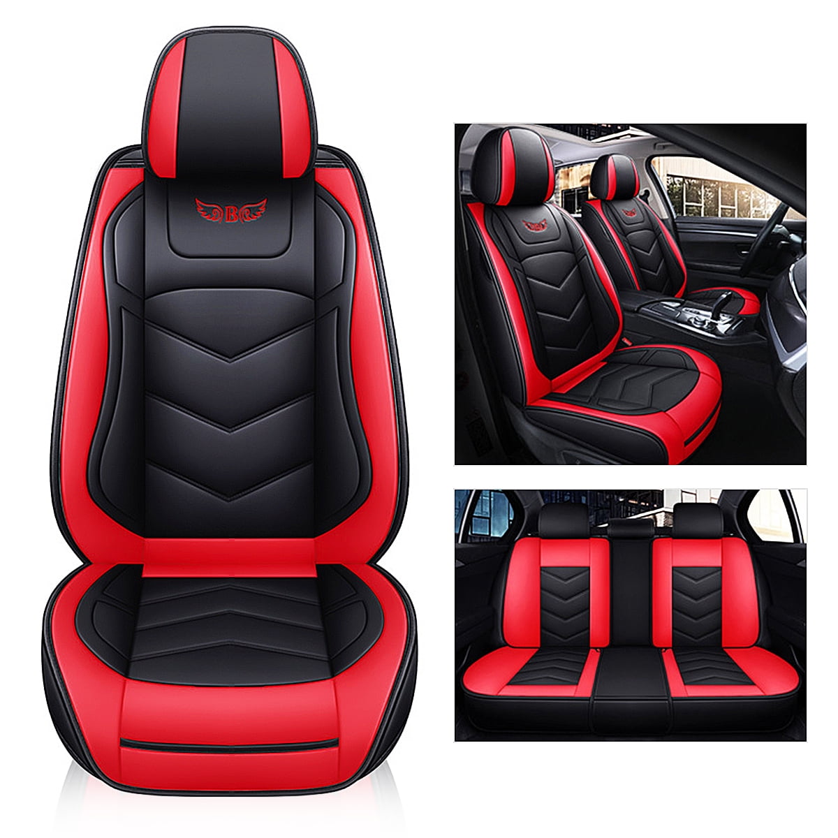 1//5/7Pcs Full Set Car Seat Covers PU Leather For Universal Car Accessories 