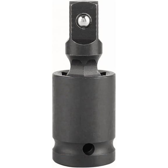 1/2" Universal Joint Swivel Socket Adapter, Black Impact Socket Extension, CR-V Steel, 2PCS