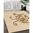 thumbnail image 3 of Ahgly Company Machine Washable Indoor Square Transitional Brown Sand Brown Area Rugs, 4' Square, 3 of 7