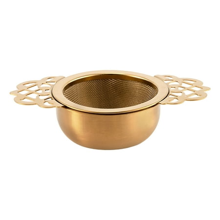 

Gwong 2Pcs Tea Strainer Solid Color Filtering Lightweight Double-layer with Handle Tea Stirring Filter Household Accessories