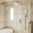 thumbnail image 6 of CASAINC 1-Handle 3-Spray Pattern 10 in Wall Mount Shower Head, Tub and Shower Faucet, Brushed Nickel (Valve Included), 6 of 10