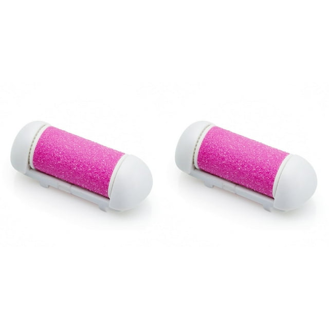 YWIYIUD 2PCS 2.3x0.9 Inch Portable and Practical Foot Exfoliator Roller Heads Compatible with Electric Foot Exfoliator Tool Suitable for CrackedHeels and DeadSkin