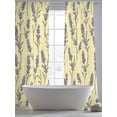 thumbnail image 4 of Yellow Purple Spring Floral Sheer Curtains 96 Inch Length 2 Panels Set, Watercolor Botanical Voile Window Treatment Semi Sheer Long Curtains Drapes for Bedroom/Living Room/Kitchen 52"x96"x2, 4 of 7