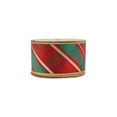 thumbnail image 6 of LaRibbons 2 1/2" Wired Dupioni Ribbon, Red/Green/Gold Plaid Bias Cut w/ Double-Fused Gold Backing, 10 Yard Roll, 6 of 6