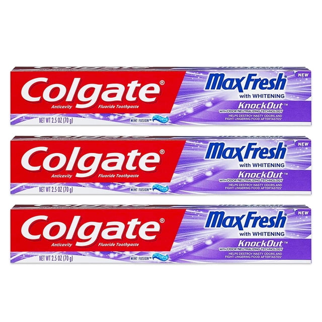 Pasta Dental Colgate Max Fresh Knockout Gel 210 ml Paquete de 3