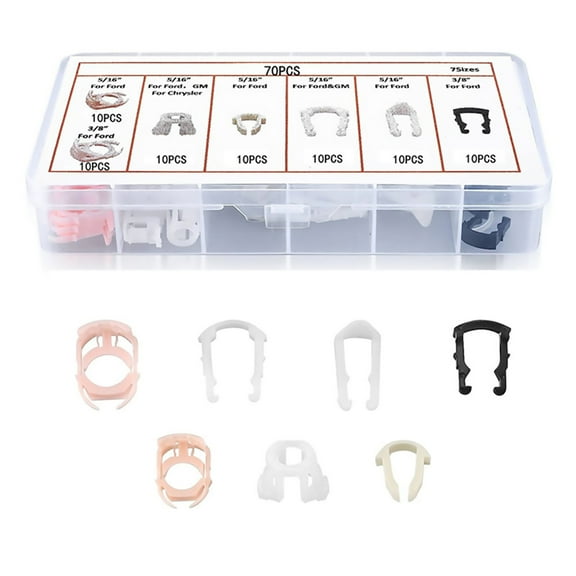 70Pcs Fuel Line Retainer Clip Assortment Connections for Ford Car Accessory TAPDRA Spare Part