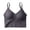 Gray, variant on BadPiggies Women's Comfy Wirefree Seamless Bra Adjustable Cami Lounge Bra Padded Bralettes Longline Pullover Sleep Bra (S/M, Yellow)