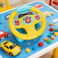 thumbnail image 1 of BELOVING Simulation Steering Wheel Toy Pretend Driving Toy for 1-3 Year Old Preschool Yellow, 1 of 10