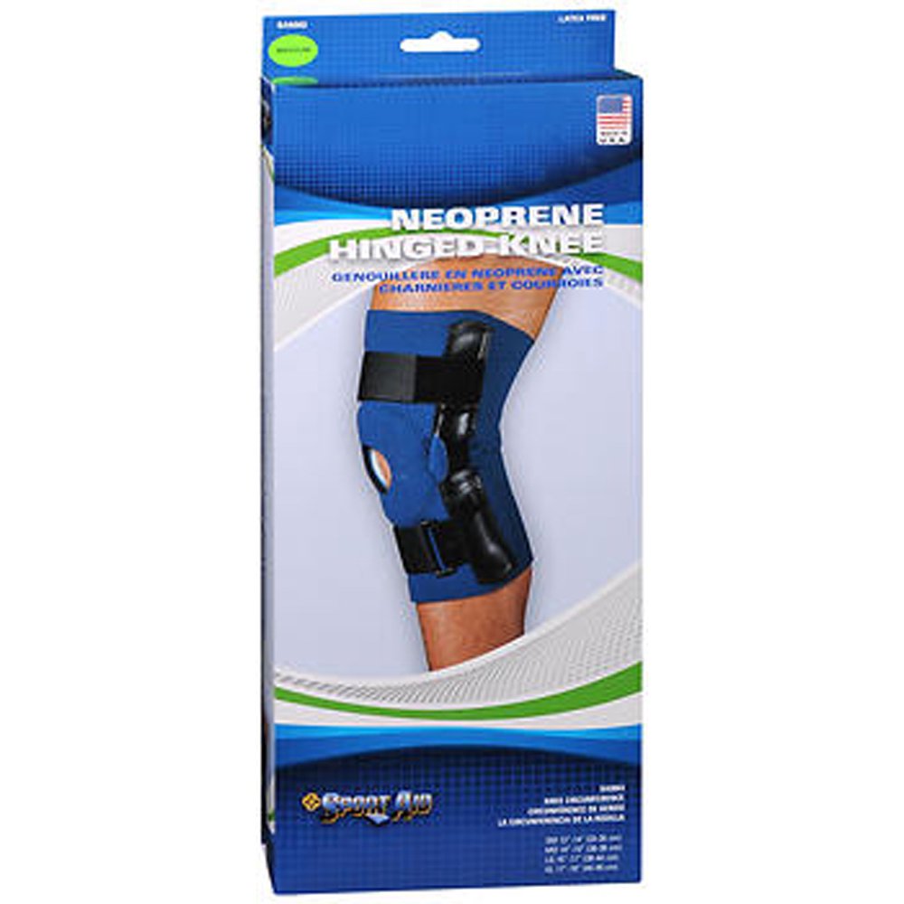 Sport Aid Neoprene Hinged Knee Brace, Medium