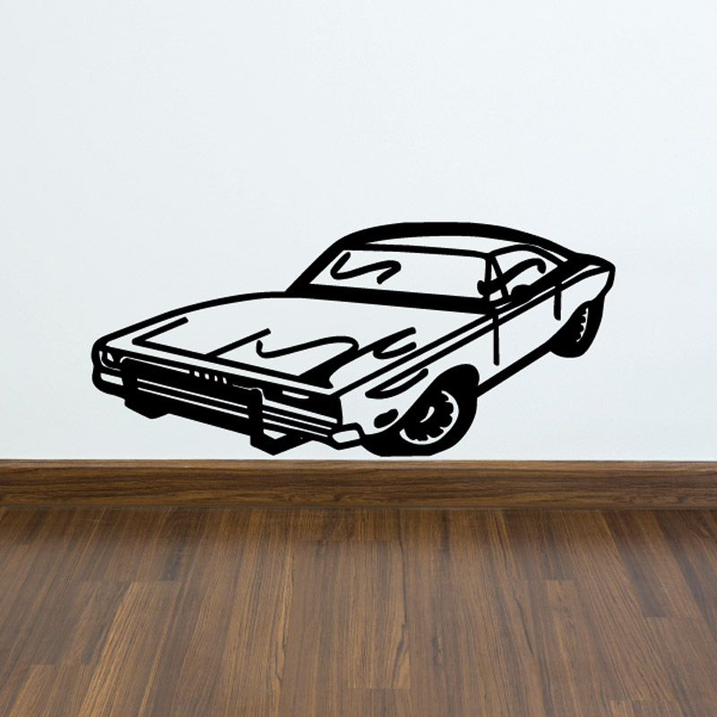 Simple Mopar Muscle Car Decal 36 Inches