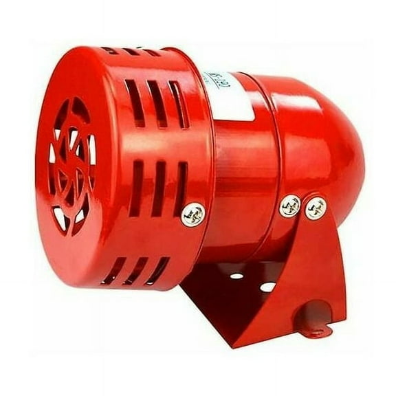 Professional Metal Construction Siren, Adjustable Angle Easy Mounting Electric Motor Alarm With Sensitive Trigger For Schools, Factories, And Road Breakdown Equipment