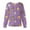 Purple, variant on Nursing Jackets for Nurses Long Sleeve Cute Cartoon Printed Scrub Top Snap Front Clearance Plus Size Scrubs Set Nursing Working Uniforms Light Green 3XL