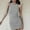 Gray, variant on Wedding Guest Dresses for Women,Women's Summer Solid Color Fashion Slim Pleated Thread Sleeveless Round Neck Dress
