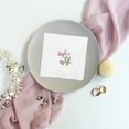 thumbnail image 4 of MasteelfCA 6pcs Exquisite Embroidered Lace Wedding Napkin Beautiful Printing Cotton Facial Towel (Random Flower Pattern), 4 of 7