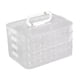 thumbnail image 1 of Recipiente para albóndigas, caja para conservar alimentos, multiusos para fiestas, barbacoas y fideos. 4 capas transparentes, 1 of 9