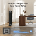 thumbnail image 6 of DREO 36" Tower Fan, 20dB Ultra Quiet Fans for Home, 8 Speeds & 4 Modes,  28ft/s Powerful Airflow, 90° Oscillating Standing Fan with Remote, 8H Timer, 2026 New Upgraded, 6 of 10