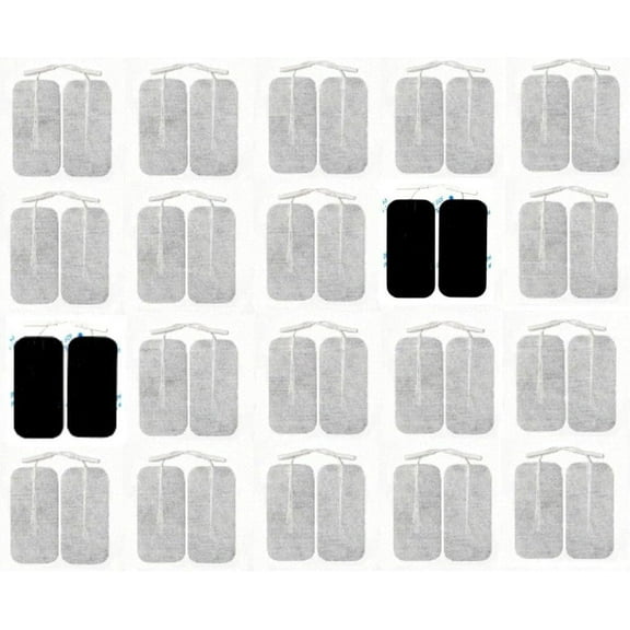 Premium TENS Unit 40 Electrodes 2"x4" Rectangular Electrode for TENS Massage EMS