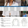 thumbnail image 2 of Womens Blouses Office Business Long Sleeve Casual Solid Color Lapel Smock Activewear, 2 of 7