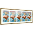 thumbnail image 2 of Comic Book Frame Wall Display with Mat for 5 Golden Age Comics Published Between 1938 and 1956 - Bronze Comic Frame for 7.75x10.5 Comics, 2 of 5