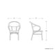 thumbnail image 4 of Silla Bistro con brazos - Azul claro GAIA Bistro, 4 of 8
