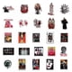 thumbnail image 2 of 100X Horror Movies Title Characters Poster Stickers Dracula Vampire Scream Scene, Sticker Set, 2 of 5
