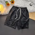 thumbnail image 4 of Pantalones cortos para hombre, anchos, holgados, con gráficos, para correr, deportivos, para verano, estilo coreano, personalizables, a la moda, elásticos, 4 of 4