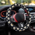 thumbnail image 3 of Uorisanigo Daisy Design Steering Wheel Cover for Women Unique Car Steering Wheel Protector for Winter Easy to Install Car Steering Wheel Cover for SUV Sedan Vehicle Gift for Wife, 3 of 8
