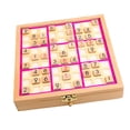 thumbnail image 4 of arctrm Wooden Sudoku Board Game Desktop Game Train Logical Thinking Ability Lightweight pink, 4 of 10