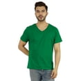 thumbnail image 1 of Inkmeso T-Shirt de Base à Col en V pour Homme, Manches Courtes, Uni, Coupe Régulière, en Coton, 1 of 7