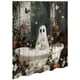 thumbnail image 2 of Cortina Ducha Lindo Dibujos Animados Fantasmas Set Halloween Lavible Baño Poliéster Tela Espeluznante para Decoraciones, 2 of 9