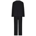 thumbnail image 5 of Hanerdun Women 2PCS Pajamas Set Female Pockets Nightwear Sleepwear Black L, 5 of 5
