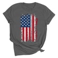 thumbnail image 2 of Vetsdori Women's USA Years Anniversary T Shirts Short Sleeve Red White and Blue Pullover American Flag Graphic Casual July 4th,Independence Day Summer Shirts for Women Fashion, 2 of 7