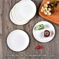 thumbnail image 1 of White Plastic Plates 6/9-inch Party Plates, Dessert Plates and Appetizers Plates Are Suitable for Weddings, Disposable, Reusable and Microwave-heated., 1 of 7