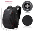 thumbnail image 3 of Mochila Swissdigital Design Travel para hombre, 15,6 pulgadas, para portátil, color negro, 3 of 9