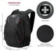 thumbnail image 3 of Mochila Swissdigital Design Travel para hombre, 15,6 pulgadas, para portátil, color negro, 3 of 9