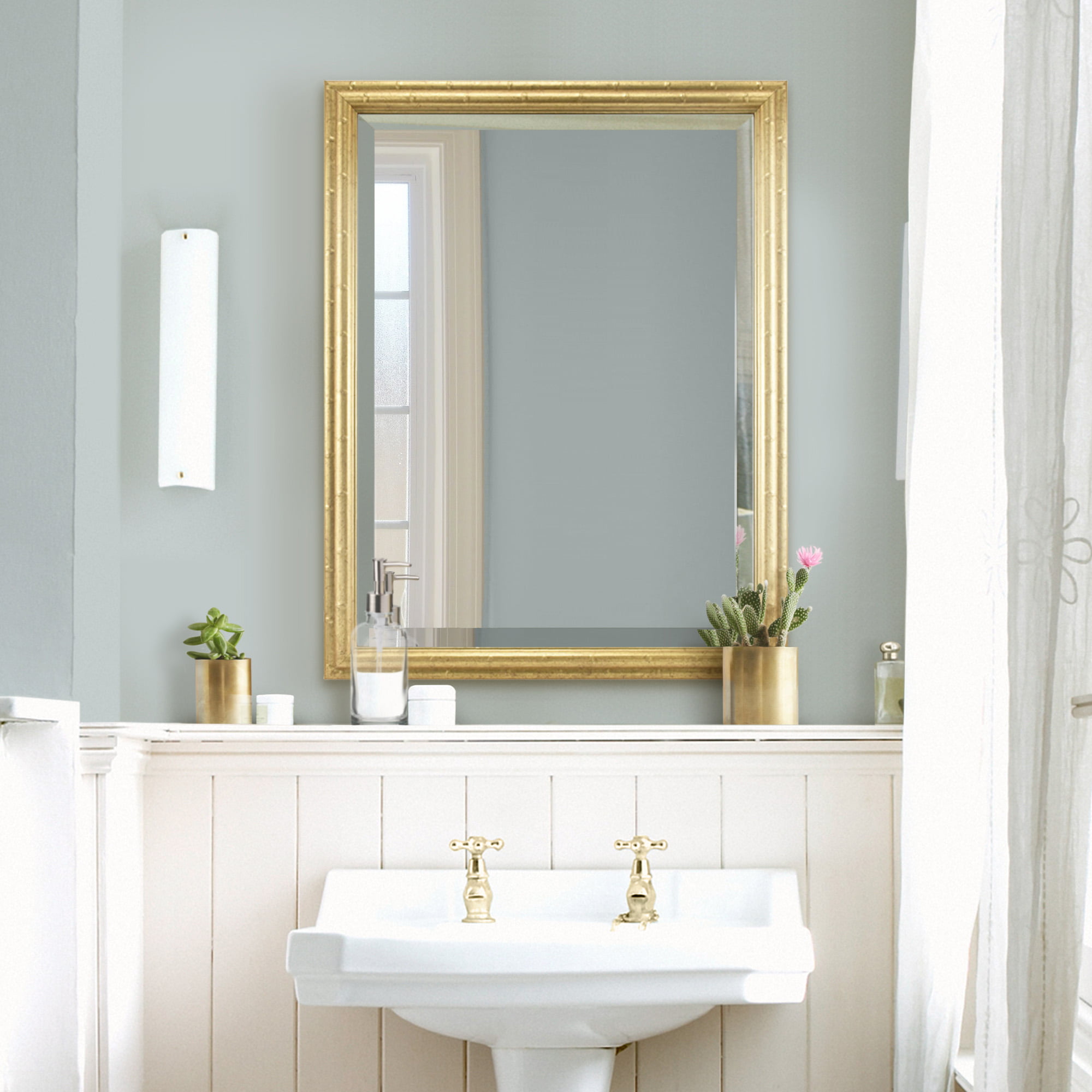 Decor Steal Oil Rubbed Bronze Bathroom Mirror With Shelf