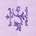 thumbnail image 1 of Ahgly Company Indoor Square Patterned Heliotrope Purple Area Rugs, 8' Square, 1 of 6
