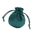 thumbnail image 1 of Bolsa con cordón para guardar joyas, organizador de regalos de fiesta, bolsa de terciopelo para relojes, collares, pulseras, dijes y aniversarios. Verde oscuro 75 x 95 cm, 1 of 8
