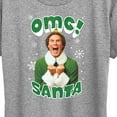 thumbnail image 3 of ELF - Christmas Omg Santa - Women's Short Sleeve Graphic T-Shirt, 3 of 5