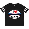 thumbnail image 3 of Inktastic I Love Rugby Sports Ball Boys or Girls Toddler T-Shirt, 3 of 5