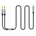 thumbnail image 2 of 3,5 Mm Mâle à Femelle Micro Audio Câble Adaptateur Répartiteur pour Ordinateur, 2 of 7