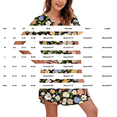 thumbnail image 3 of Harpily SleepWear for Women Short Sleeve Crew Neck Mid Dress Built-in Side Pockets Summer Indoor Outfit XXXL, 3 of 4