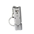 thumbnail image 2 of Opolski Stainless Steel Emergency Lifesaving Whistle Double Tube SOS Survival Kit Tool, 2 of 7