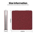 thumbnail image 3 of Uemuo Burgundy Floral Print Compact Portable Pocket Makeup Mirror - Leather Cover, Elegant Travel Cosmetic Mirror for Purse, Pocket, and Handbag-Square, 3 of 9